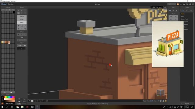 Pizza Time in voxel art смотреть онлайн