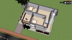 25 Feet X 40 Feet  House planning and Elevations In Sketch Up| Interior Setup in Sketch up  Softwar