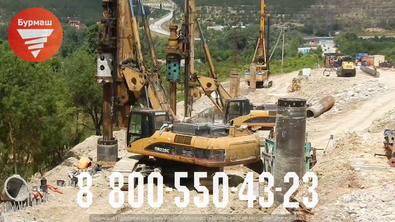 Буровые машины SANY SR220C на ликвидации последствий оползня смотреть онлайн