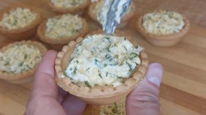 Тарталетки с Красной Рыбой и Сыром. Красивая и Вкусная Праздничная Закуска. Новый год 2022