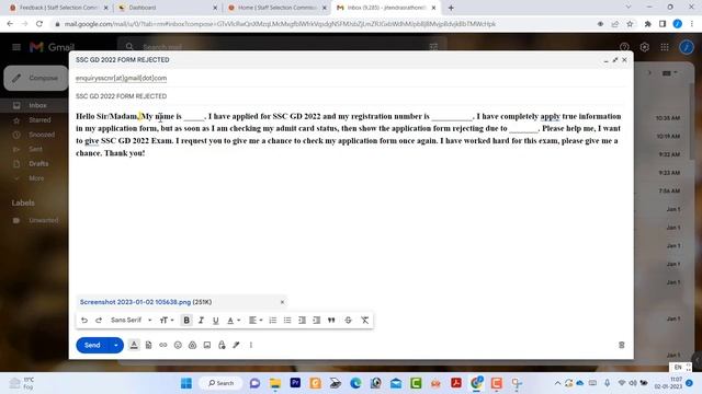 ssc gd form rejected 2022 | SSC GD form rejected email | ssc gd form rejected 2022 kaise check kare смотреть онлайн