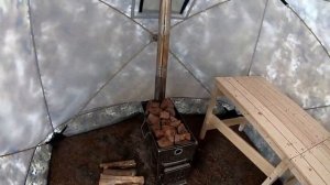 Полок для мобильной бани своими руками DIY. Растопили баню на реке Усманка