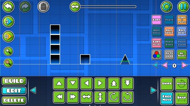 Туториал: Как создать Fake (Ненастоящие) шипы и блоки для создания NoClip уровня. смотреть онлайн