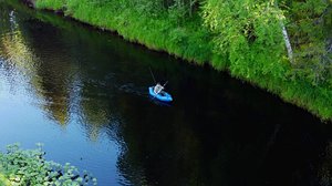Рыбалка на реке.
