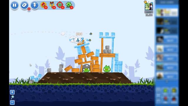 Angry Birds Poached Eggs 21 3 Star Walkthrough Facebook смотреть онлайн