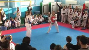 Taekwondo WTF. Показательные выступления 26.01.2014 Питерская-Комлева