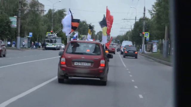 Новый Рубеж - Автопробег в честь Имперского флага - Иваново смотреть онлайн