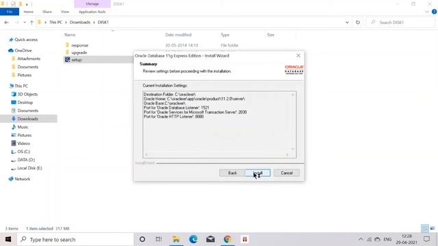 How to download and install oracle 11g database | Oracle 11g database | PL/SQL code