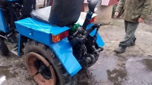 Гидравлика на отвале, самодельный минитрактор "Дырчик"