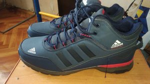 STEP ORIGINAL Кроссовки мужские зимние мех Adidas ( wildberries )
