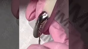 Линии сделанные на ногтях ГЕЛЬ-ЛАКОМ ? Втирка на ногтях ? Втирка, как делать !!! Очень бомбовый ??