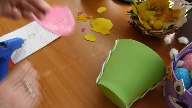 DIY/ПАСХАЛЬНАЯ КОРЗИНКА СВОИМИ РУКАМИ ИЗ ФОАМИРАНА