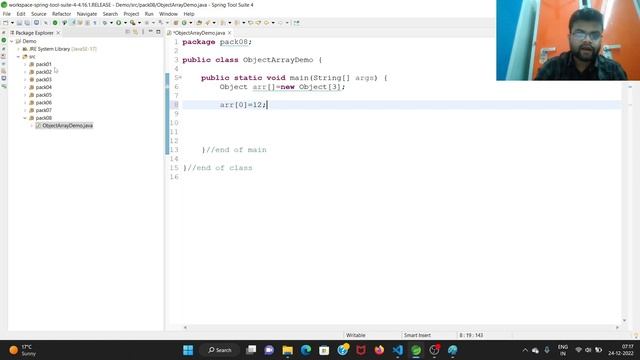 Object Array Part 01| Session-84 | Java| Heapcode