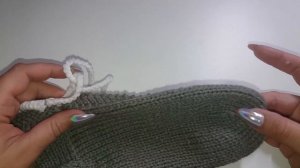 Простые Тапочки на двух спицах. Лёгкий способ вязания,