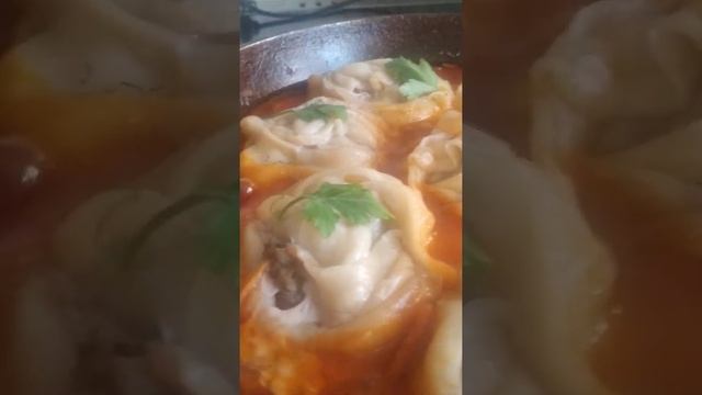 Манты с говядиной без мантоварки.