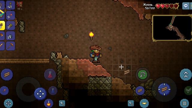 Прохождение Terraria! (1 часть.  Добыча ресурсов и подготовка к первому боссу)