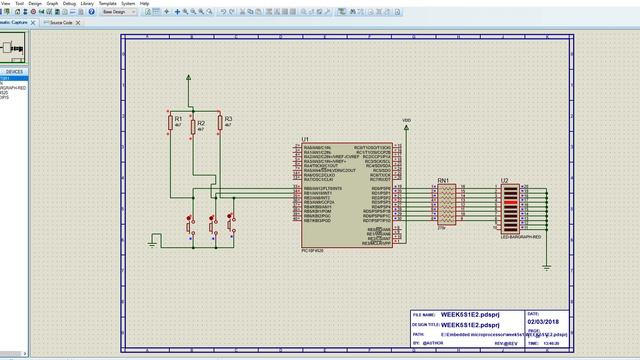 WEEK5S1E2 Proteus 8 Professional Schematic Capture 02 03 2018 13 51 15 смотреть онлайн