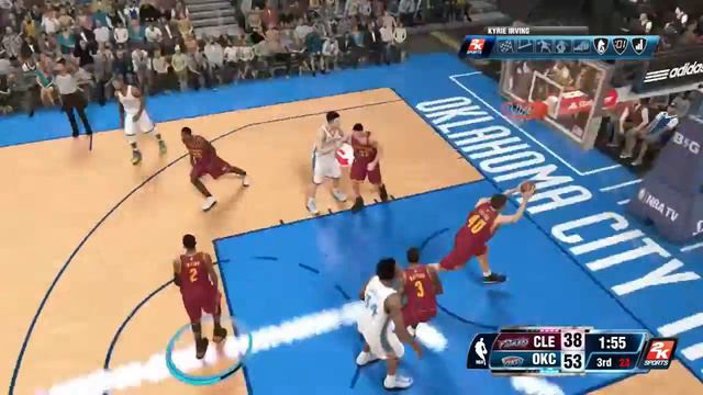 Nba 2k14 Gamplay Cleveland vs OKC Oklahoma смотреть онлайн