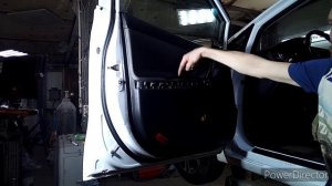 Как снять обшивку карту передней двери кия сид 12 год.