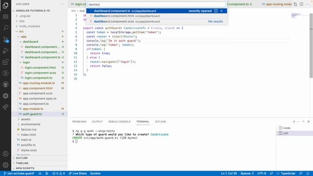 Can Activate guard | Guards in angular | Angular 16