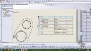 Создание спецификации при помощи таблицы SolidWorks