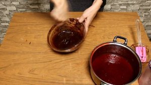Сливовое варенье с какао (шоколадное варенье)! Plum jam with cocoa!
