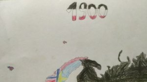 Карта Европы небольшого куска Азии и совсем маленький кусочек северной Америки 1900 года.