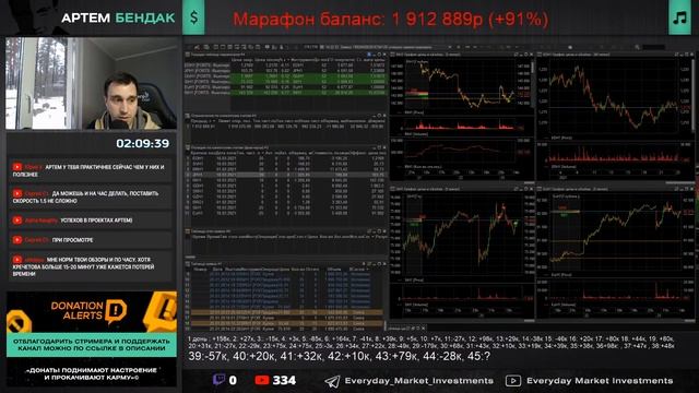 ? 45 день марафона, баланс +91% в котором с 1 000 000р поднимаюсь до 2 000 000р смотреть онлайн