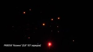 Батарея салютов Казино (107/0,8) РК8058