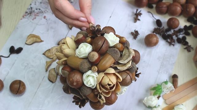 ОСЕННЯЯ композиция из природных материалов / Не выбрасывай ЭТО