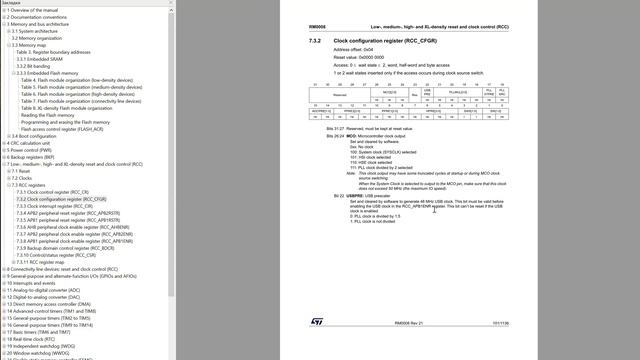 STM32. CMSIS #1. RCC - настройки тактирования. Часть 1. Теория смотреть онлайн
