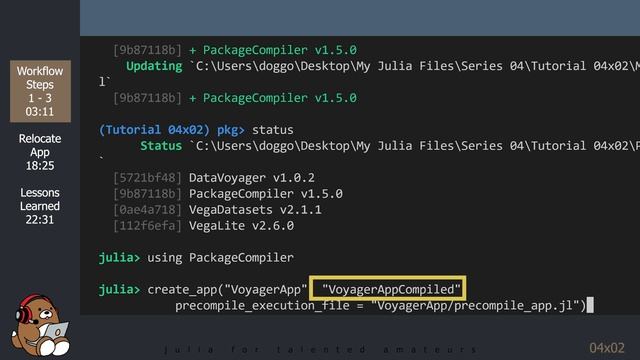 [04x02] DataVoyager Iris Data Set App using Julia, VS Code & PackageCompiler.jl [Julia Desktop Apps смотреть онлайн