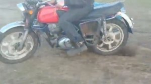 Дрифт с люлькой Иж Планета 5.