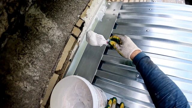 Крыша на балкон последнего этажа в Подольске/Козырёк/Установка крыши над балконом своими руками.
