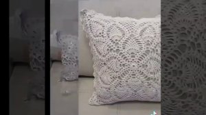 Вязаные подушки в стиле Прованс.