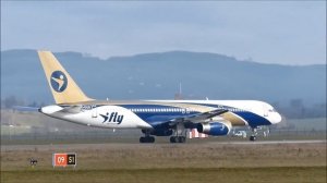 [SPOTTING] I Fly Airlines Boeing 757-200 EI-DUD Take off Grenoble-Isère Airport [GNB/LFLS]