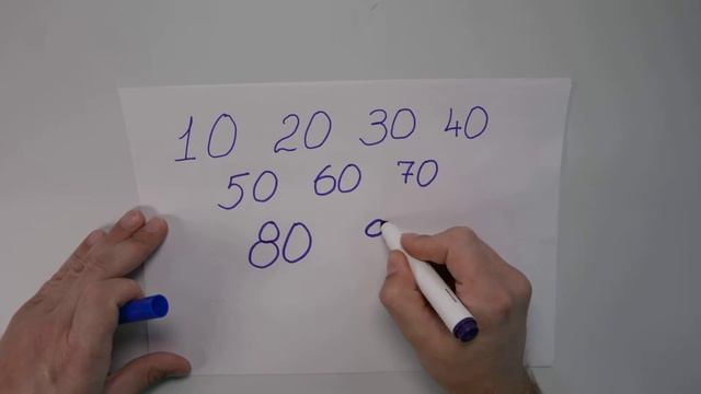 Счёт десятками. 10, 20, 30… Счет до 100 смотреть онлайн