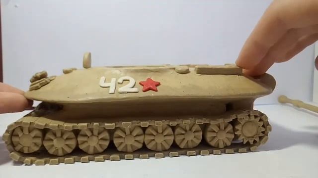 об.279 из скульптурного пластилина