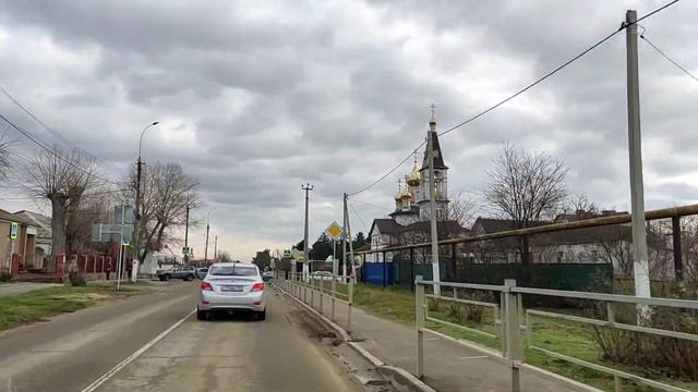 Голубицкая сегодня. Во что превратилась станица у моря. Едем на машине показываю, обстановку зимой.