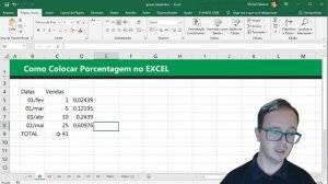 Como Colocar PORCENTAGEM no EXCEL