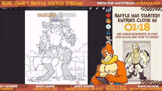 Raffle Sketch Stream for 27.5K Twitter Follows! смотреть онлайн