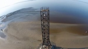 Летаем над бывшим маяком на острове Ягры, Северодвинск