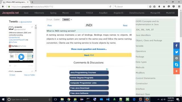 What is JNDI naming service?
| javapedia.net смотреть онлайн