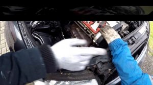 Замена подушек двигателя на Ауди а4 (Audi A4 B6) В Германии