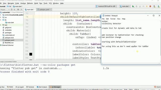 Flutter Tutorials - Flutter dynamic tabs - Flutter swiper - Flutter UI