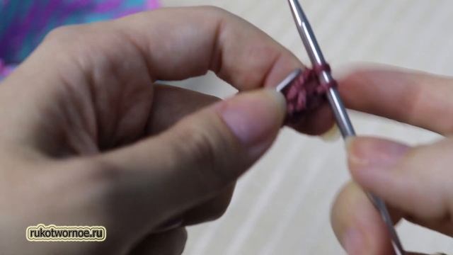 КОСЫНКА СПИЦАМИ лицевой гладью | Инструкция: как вязать | Как выполнять прибавки и убавки смотреть онлайн