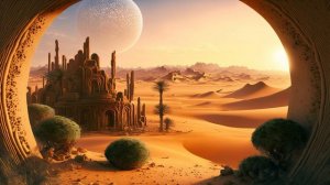Middle east & desert music in cartoon and game style. Fantasy positive arabian music