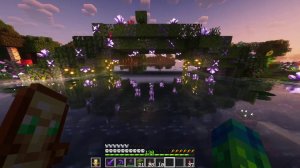 Майнкрафт, расслабляющий геймплей, сухопутный мост, minecraft.