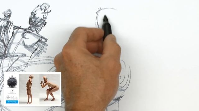 Timed Model Drawing Session 1 // Instructor: Steve Huston