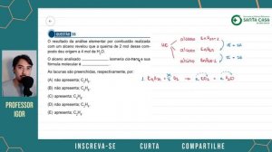 Santa Casa 2021 | Questão 56 | Química